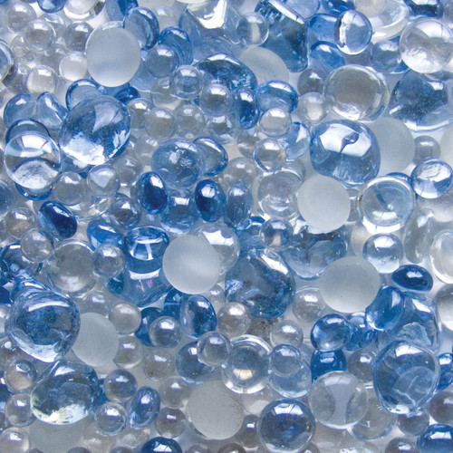 Panacea Decorative Glass Assortment 42oz-Sky Blue Lustre P70700 - 093432707005