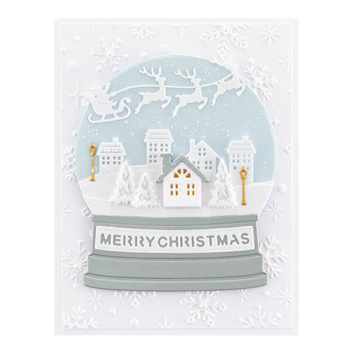 Spellbinders Etched Dies By Simon Hurley-Simon's Snow Globe S6222