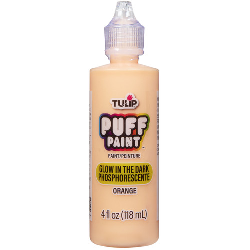 3 Pack Tulip Dimensional Fabric Paint 4oz-Glow Orange FLGLOW-16068 - 017754160683