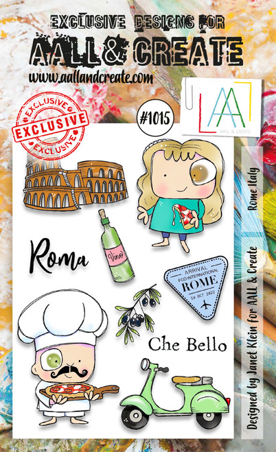 AALL And Create A6 Photopolymer Clear Stamp Set-Rome Italy LLTP1015 - 5060979163507