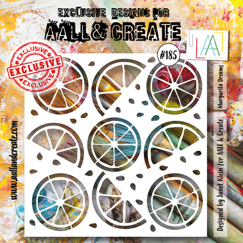 2 Pack - AALL And Create Stencil 6"X6"-Margarita Dreams - ALLPC185 - 5060979163354