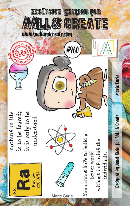 AALL And Create A7 Photopolymer Clear Stamp Set-Marie Curie ALLTP960 - 5060979162104