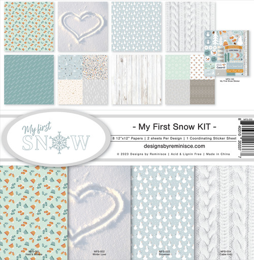 Reminisce Collection Kit 12"X12"-My First Snow MFS200 - 840310203377