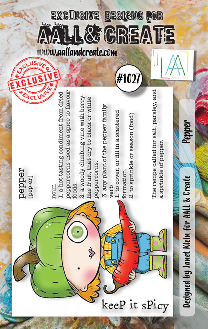 AALL And Create A7 Photopolymer Clear Stamp Set-Pepper - LLTP1027 - 5060979163668