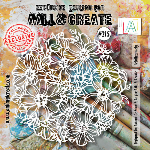 2 Pack AALL And Create Stencil 6"X6"-Petalissomely ALLPC215 - 5060979164184