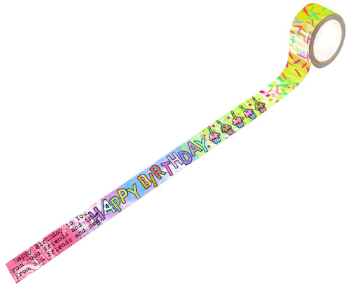 3 Pack - AALL And Create Washi Tape-Happy Birthday To You - ALLMT054 - 5060979162678 3 Pack - AALL And Create Washi Tape-Happy Birthday To You - ALLMT054 - 5060979162678
