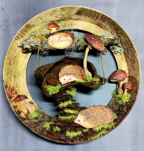 6 Pack - Stamperia Rice Paper Sheet A4-Woodland Garland - DFSA4820
