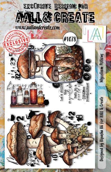 AALL And Create A6 Photopolymer Clear Stamp Set-Mycelium Potions LLTP1078 - 5060979165006