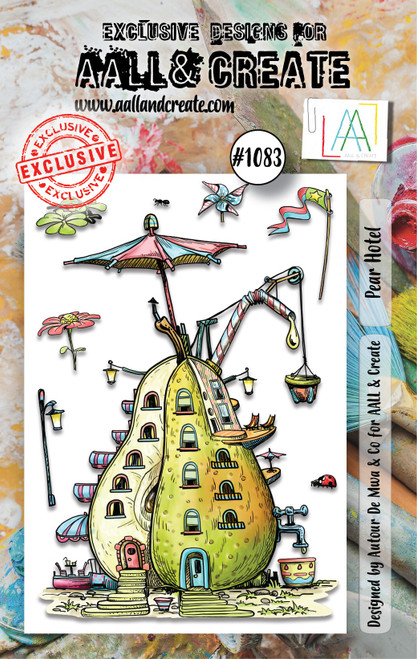 AALL And Create A7 Photopolymer Clear Stamp Set-Pear Hotel - LLTP1083 - 5060979165051