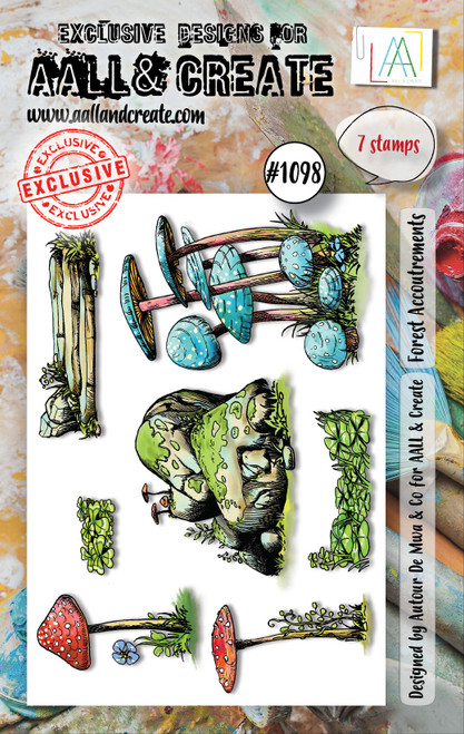 AALL And Create A7 Photopolymer Clear Stamp Set-Forest Accountrements LLTP1098 - 5060979165211