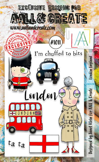 AALL And Create A6 Photopolymer Clear Stamp Set-London England LLTP1011 - 5060979163460