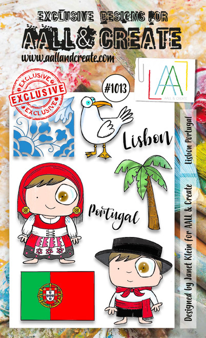 AALL And Create A6 Photopolymer Clear Stamp Set-Lisbon Portugal LLTP1013 - 5060979163484