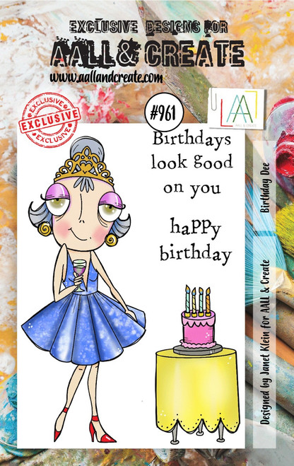 AALL And Create A7 Photopolymer Clear Stamp Set-Birthday Dee ALLTP961 - 5060979162111