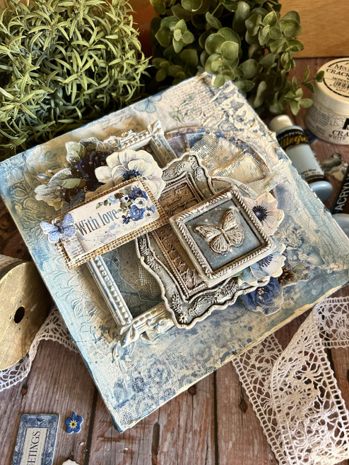 Stamperia Soft Maxi Mould A4-Blue Land Starts And Hearts - 3PTA4563 Stamperia Soft Maxi Mould A4-Blue Land Starts And Hearts - 3PTA4563