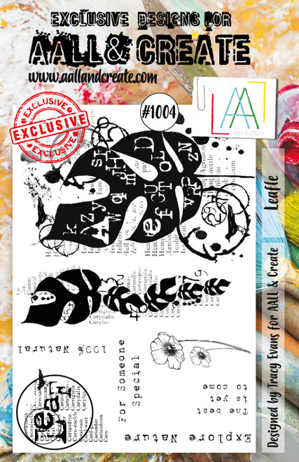 AALL And Create A6 Photopolymer Clear Stamp Set-Leafle - LLTP1004 - 5060979163293