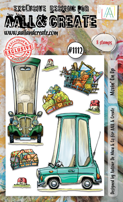 AALL And Create A6 Photopolymer Clear Stamp Set-Movin' On Up LLTP1112 - 5060979165419