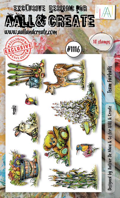 AALL And Create A6 Photopolymer Clear Stamp Set-Team Furballs - LLTP1116 - 5060979165457