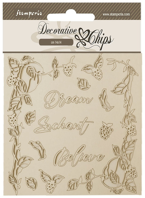Stamperia Decorative Chips 5.5"X5.5"-Woodland Dream - SCB193 - 5993110031161