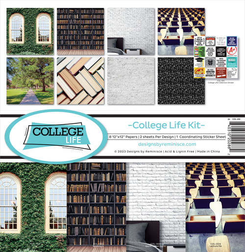 Reminisce Collection Kit 12"X12"-College Life COL200 - 840310202882