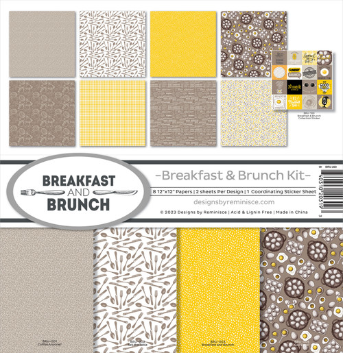 Reminisce Collection Kit 12"X12"-Breakfast And Brunch BRU200 - 840310203193