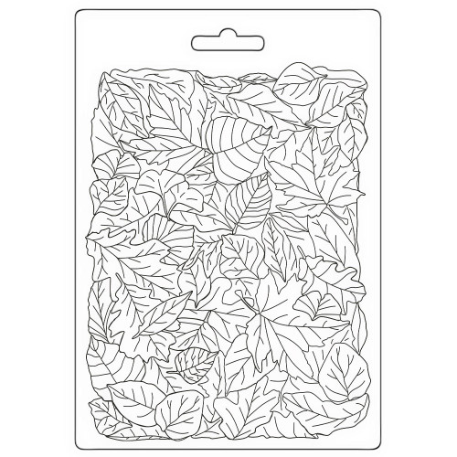 Stamperia Soft Maxi Mould A5-Woodland Leaves Pattern - 3PTA5658 - 5993110031048