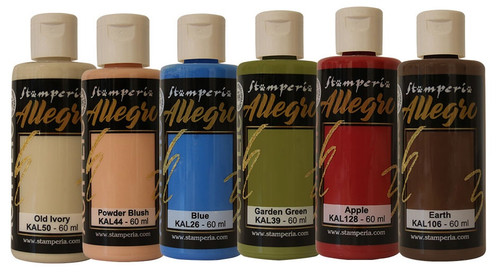 Stamperia Allegro Paint Set 6/Pkg-Woodland KALKIT42 - 5993110031185