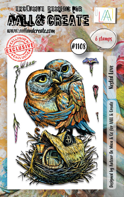 AALL And Create A7 Photopolymer Clear Stamp Set-Nested Love - LLTP1108 - 5060979165372