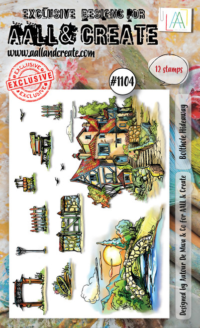 AALL And Create A6 Photopolymer Clear Stamp Set-Bolthole Hideaway LLTP1104 - 499997004847