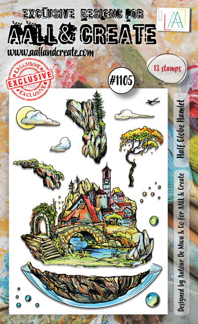 AALL And Create A6 Photopolymer Clear Stamp Set-Half Globe Hamlet - LLTP1105 - 5060979165341