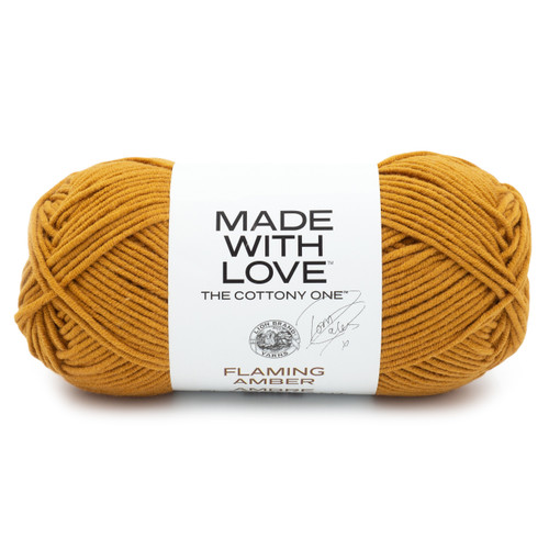 3 Pack Lion Brand Tom Daley The Cottony One Yarn-Flaming Amber 3040-171 - 023032129051