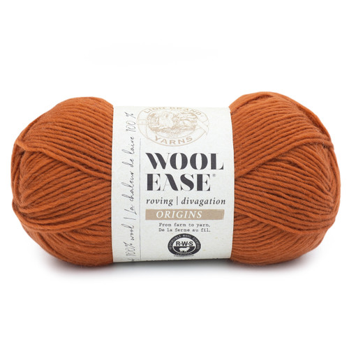 3 Pack Lion Brand Wool-Ease Roving Origins Yarn-Pumpkin Spice 647-132 - 023032136981