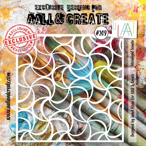2 Pack AALL And Create Stencil 6"X6"-Moonlight Sonata ALLPC209 - 499997004304
