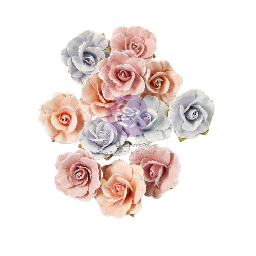 3 Pack Prima Marketing Paper Flowers 12/Pkg-Wild At Heart, Bohemian Heart P668327 - 655350668327