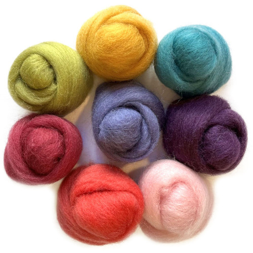Wistyria Editions Wool Roving 15" .25oz 8/Pkg-Designer - WR-W899R
