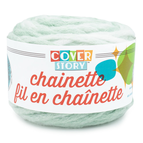 Lion Brand Cover Story Chainette Yarn-Mint 565-207 - 023032135670