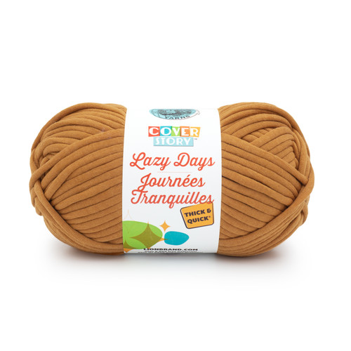 Lion Brand Cover Story Lazy Days Thick & Quick Yarn-Amber 191-186 - 023032129617