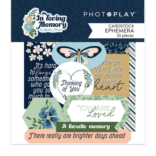 3 Pack In Loving Memory Ephemera Cardstock Die-CutsINO4390 - 709388343906