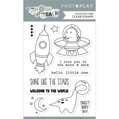 PhotoPlay Photopolymer Clear Stamps-To The Moon And Back TMB4403 - 709388344033