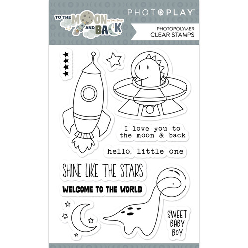 PhotoPlay Photopolymer Clear Stamps-To The Moon And Back - TMB4403 - 709388344033
