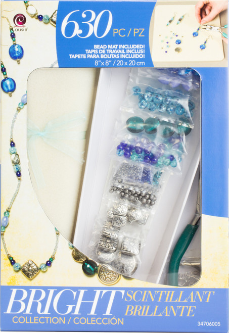 CousinsDIY Jewelry Basics Class In A Box Kit-Bright Glass JB34706-005 - 016321040762