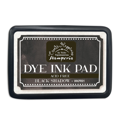 48 Pack Stamperia Dye Ink Pad-Black Shadow WKPR-01 - 5993110023944