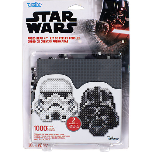 Perler Fused Bead Kit-Star Wars(TM) Darth Vader Stormtrooper 8063089 - 048533630899