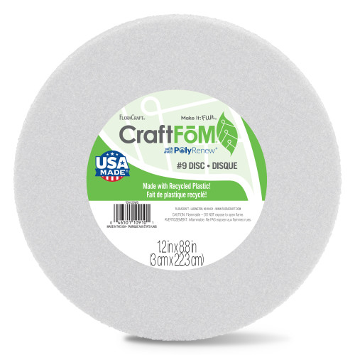 3 Pack FloraCraft CraftFoM Disc-1.2"X8.8" D9125WS3 - 046501109101