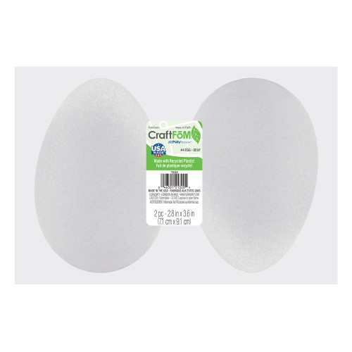 3 Pack FloraCraft CraftFoM Egg-3.875"X2.8125" EG4S24 - 046501213204