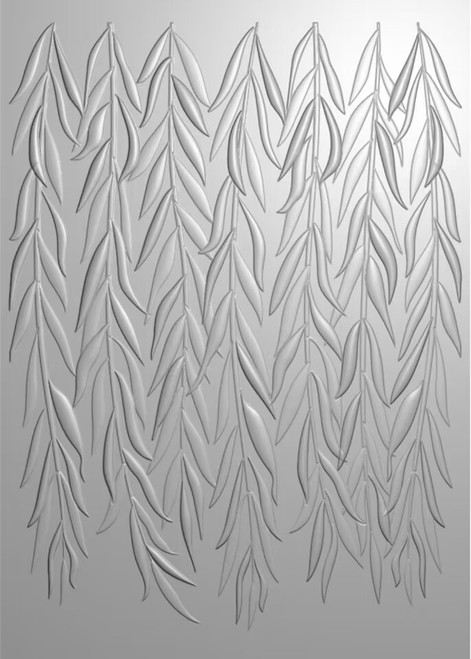2 Pack Creative Expressions 3D Embossing Folder 5"X7"-Weeping Willow EF3D071