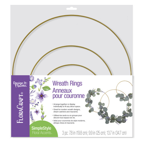 FloraCraft Wire Wreaths 3/Pkg-7.8", 9.8", and 13.8" - RSWW3123 - 046501042026 FloraCraft Wire Wreaths 3/Pkg-7.8", 9.8", and 13.8" - RSWW3123 - 046501042026