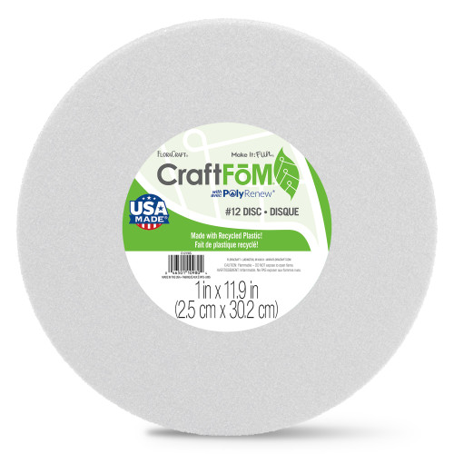 FloraCraft CraftFoM Disc-1"X11.9" - D121WS24 - 046501109804 FloraCraft CraftFoM Disc-1"X11.9" - D121WS24 - 046501109804