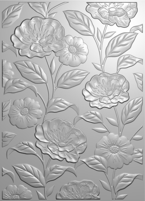 2 Pack Creative Expressions 3D Embossing Folder 5"X7"-Bold Blooms EF3D069