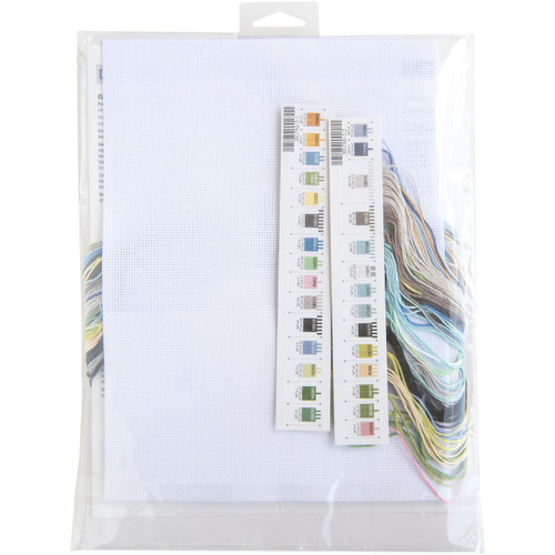Dimensions Counted Cross Stitch Kit 11"x11"-Floral Crown Cat 16 Count 70-35433