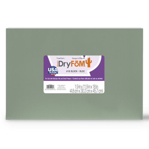 FloraCraft Floral Desert DryFoM Sheet 10/Pkg-18"X11.9"X1.9" DF218G - 046501401823